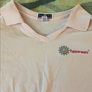 Pink Tupperware Polo